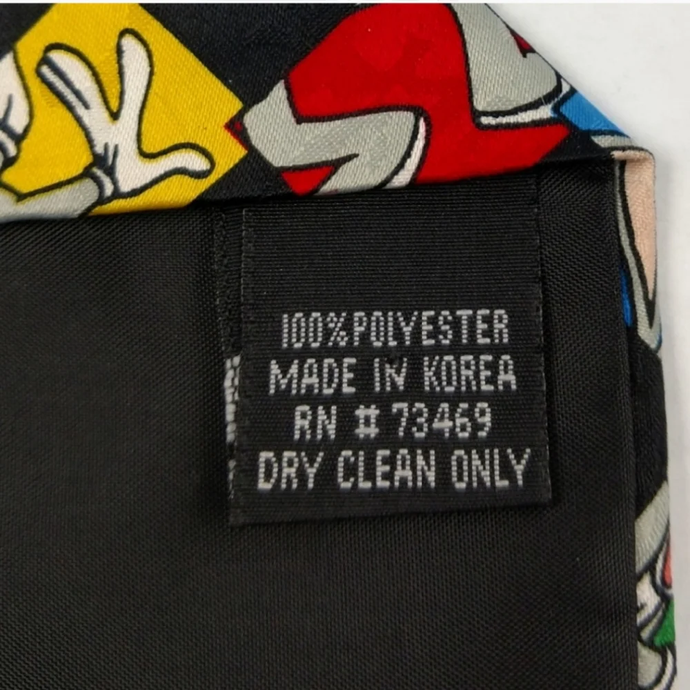 LOONEY TUNES Mania Bugs Bunny Cartoon Mens Tie - Picture 5 of 5